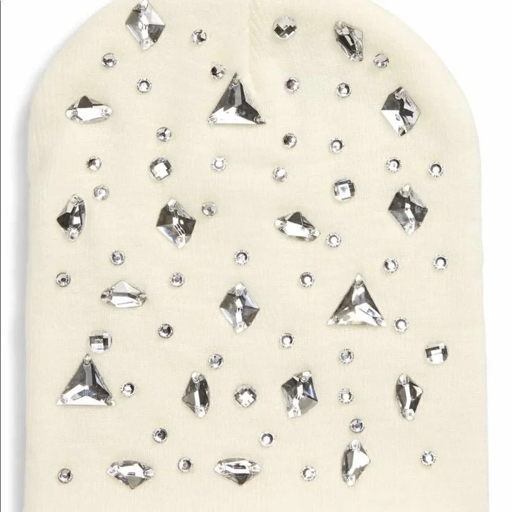 White stone hat